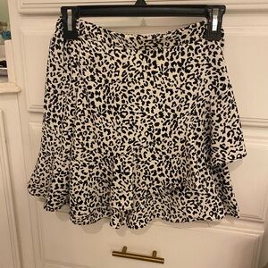 Altar’D State white cheetah skirt